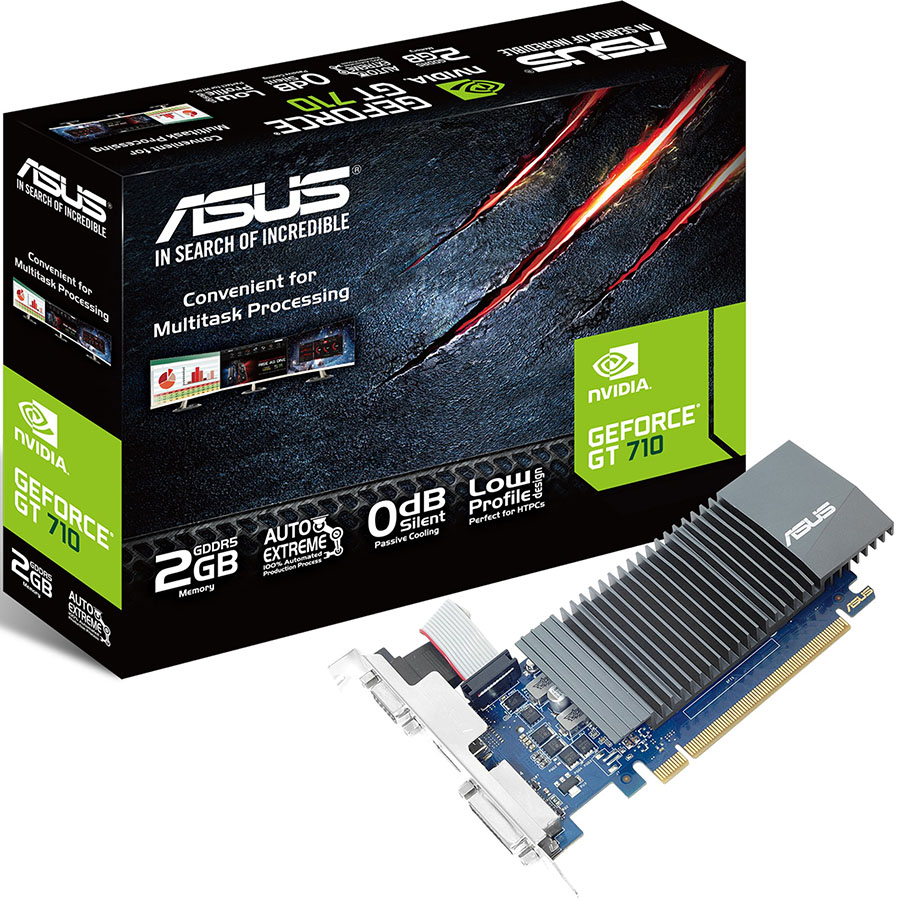 Card Màn Hình VGA ASUS GT710-SL-2GD5-BRK - Hàng Chính Hãng