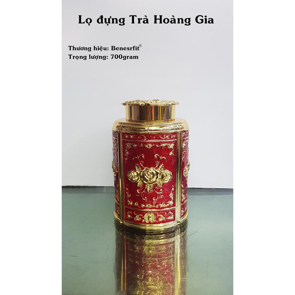 Lọ đựng chè - trà hoàng gia ( Hợp kim đồng - Thủ công)
