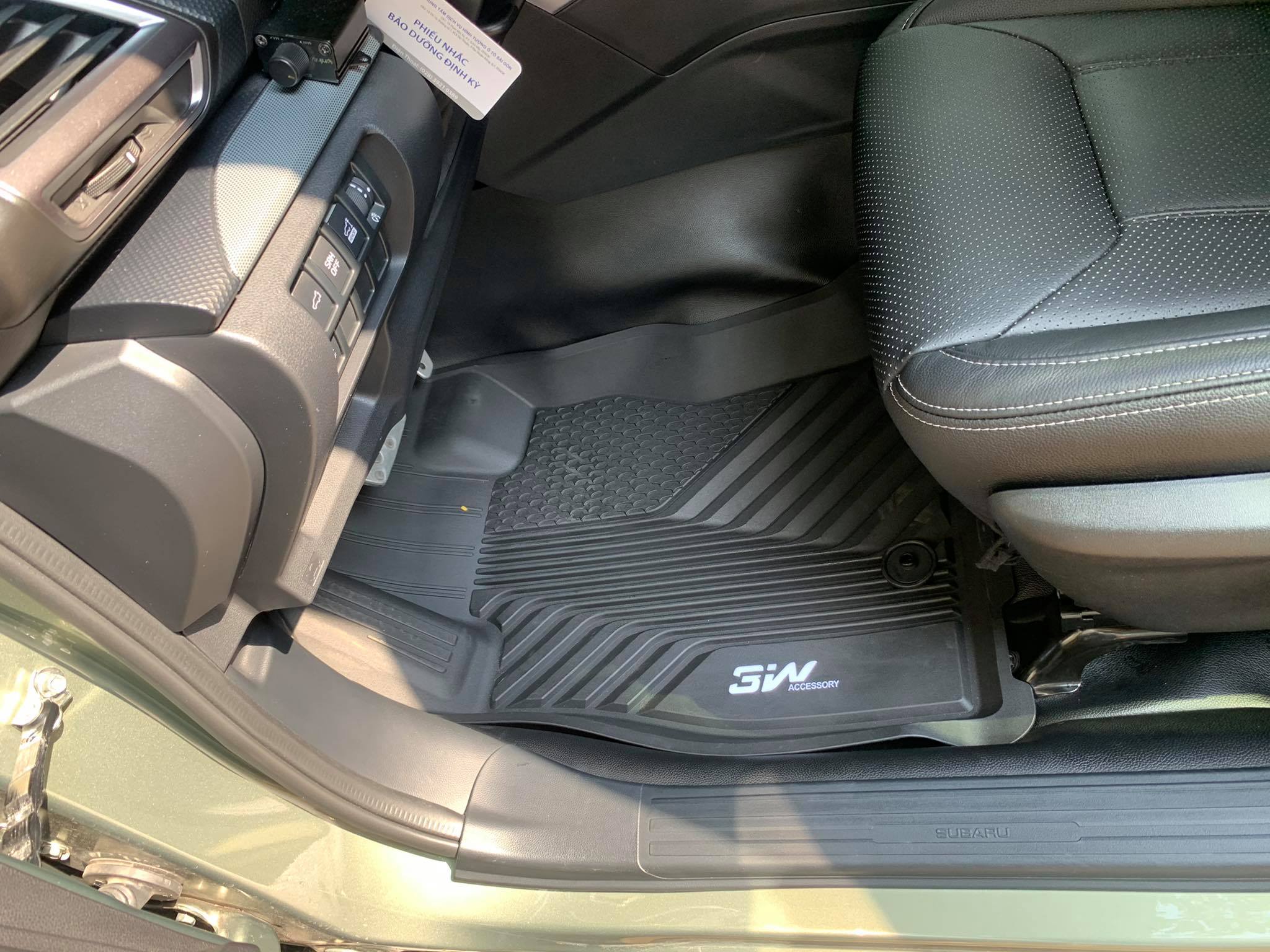 Thảm lót sàn xe ô tô Subaru Forester 2018- đến nay Nhãn hiệu Macsim 3W chất liệu nhựa TPE đúc khuôn cao cấp - màu đen