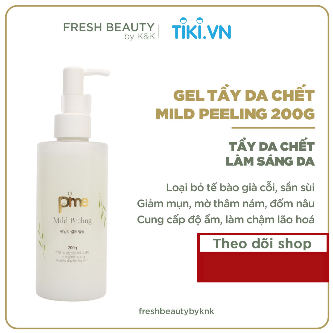 Gel tẩy tế da chết Pime Mild Peeling chứa dưỡng ẩm, sạch sâu, làm sáng, hỗ trợ giảm mụn 200g