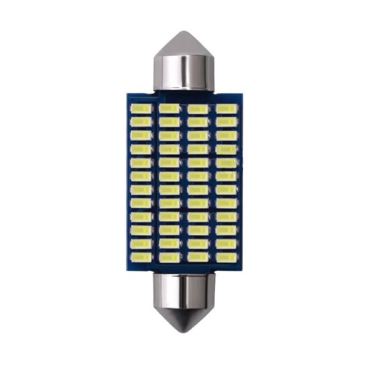 Bóng đèn led trần ô tô, xe hơi 3014-42mm 48 led