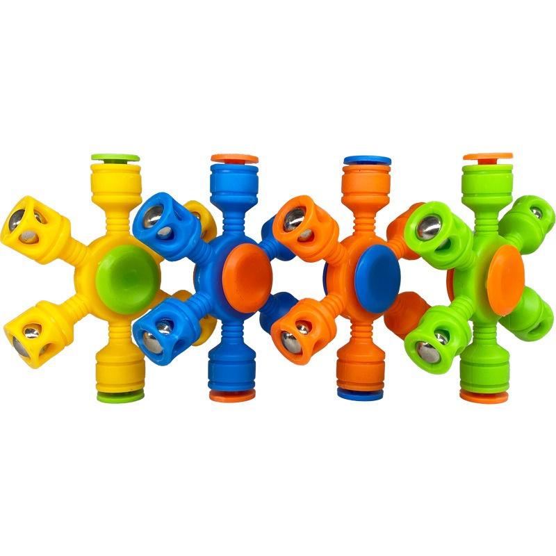 CON QUAY SPINNER 5 Cánh Dạng Cục Rubik Kim loại