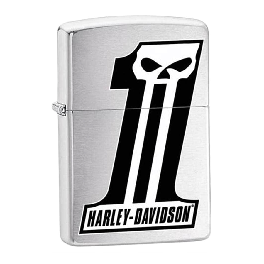 Bật Lửa Zippo 28228 Harley Davidson No 1 Brushed Chrome