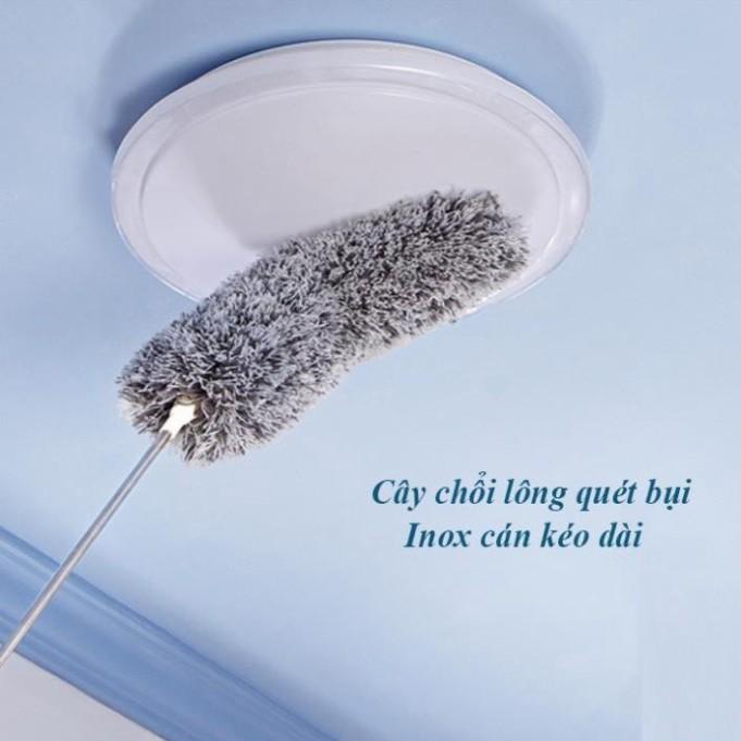 Cây lau bụi trần nhà, chổi quét trần nhà, đầu uốn cong đa năng Dài 2m5 -Dylanhouse