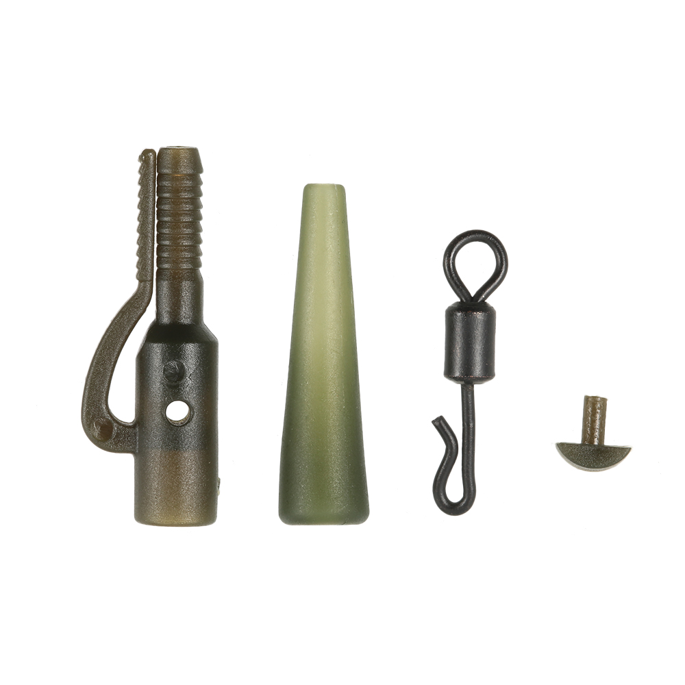 120 cái / 30 Bộ Ống cao su đuôi kẹp an toàn với Ghim Thay đổi nhanh