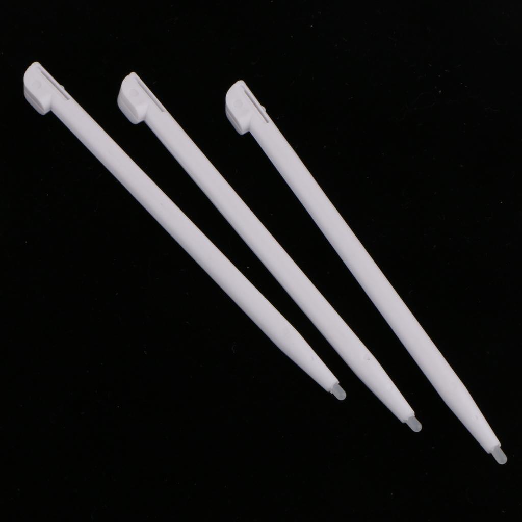 6pcs Slot in Touch Screen Pen Stylus Resistive for Nintendo 2DS White+Blue