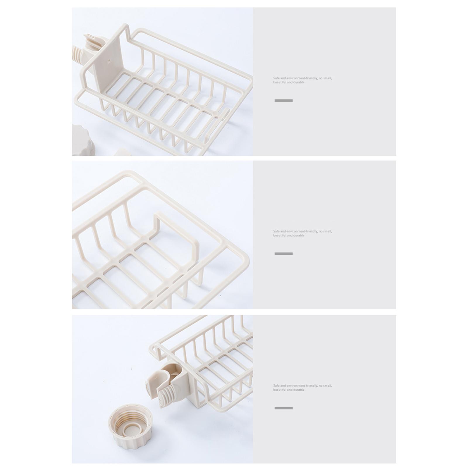 Multipurpose Sink Storage Rack Towel Holder Durable for Countertop Bathroom