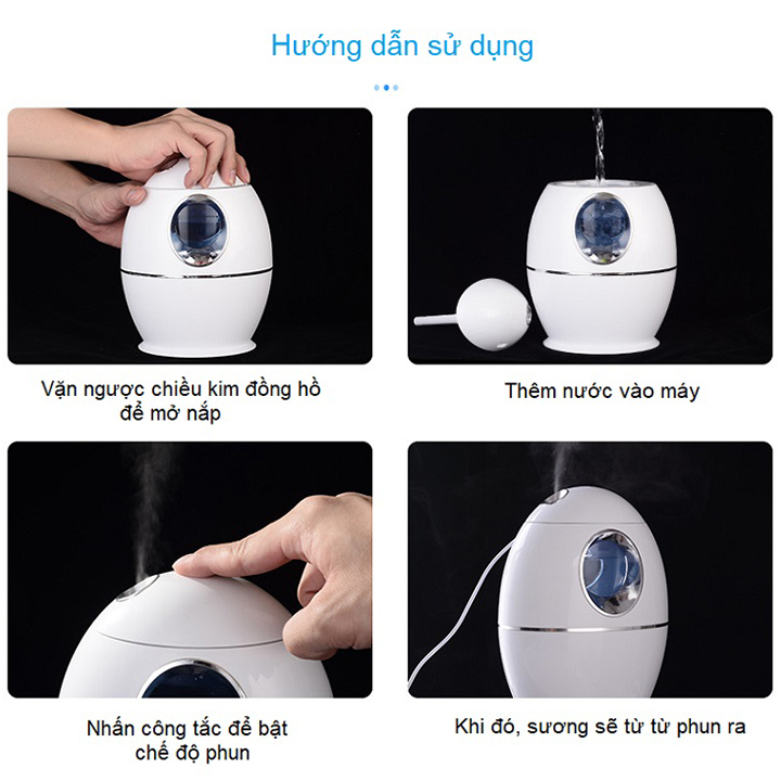 Máy phun sương tạo ẩm mini Làm Sạch Không Gian Phòng, Lọc Không Khí