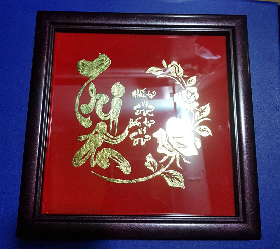 Tranh quà tặng 20-11 (KT 24x24cm)