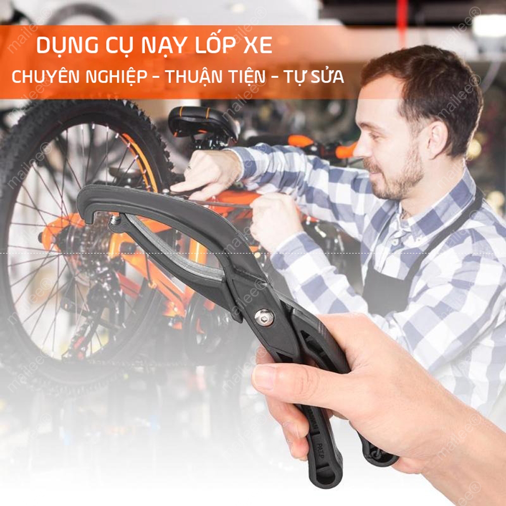 Kềm Nạy Lốp Xe Đạp Chất liệu Nhựa ABS cứng giúp vá lốp xe đạp, sửa lốp xe nhanh chóng tiện lợi Mai Lee