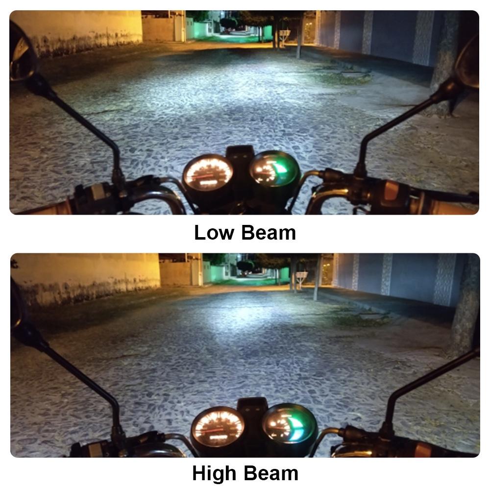 1 đèn pha LED H4 BA20D 30W cho xe máy