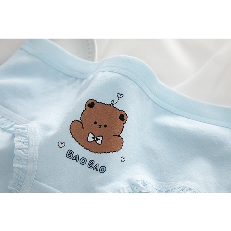 Quần Lót Nữ Cotton Kháng Khuẩn Hình Gấu Béo Thời Trang . Hàng Loại Đẹp.