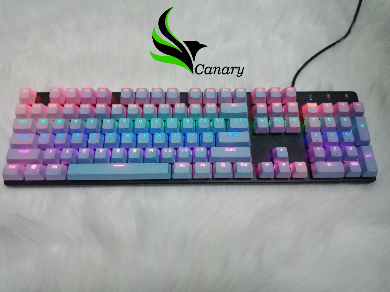 Nút bàn phím (keycap) 7 màu Xuyên Led