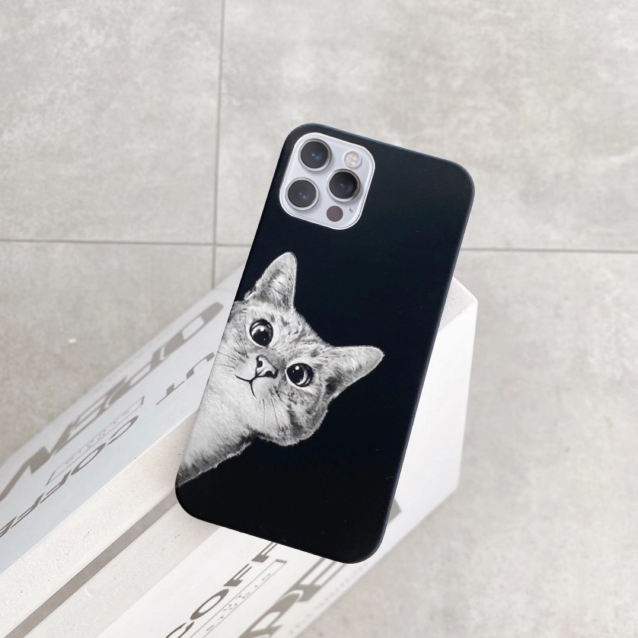 Ốp Lưng Hình Mèo Couple Cute dành cho iPhone 12 / 12 Pro / 12 Pro Max