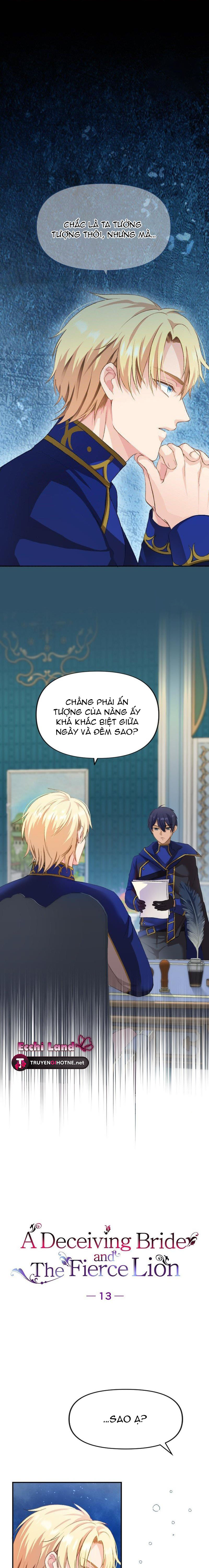 cô dâu lừa dối và chàng sư tử hung dữ chapter 13.1 2