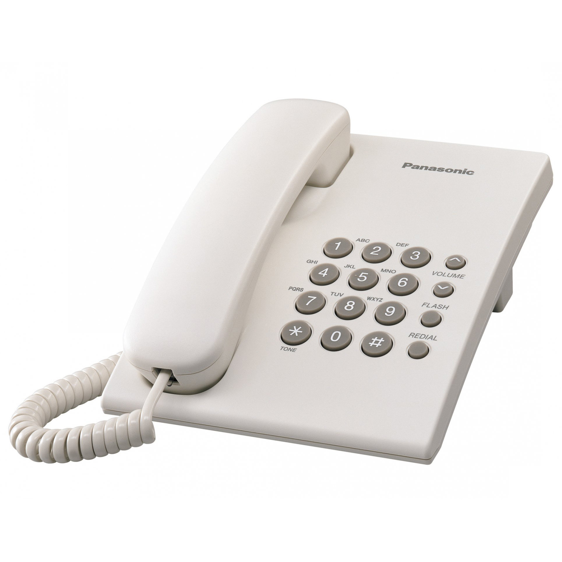 Điện thoại cố định Panasonic KX-TS 500 (Đen, trắng, xanh, đỏ, xám) -Hàng Chính Hãng
