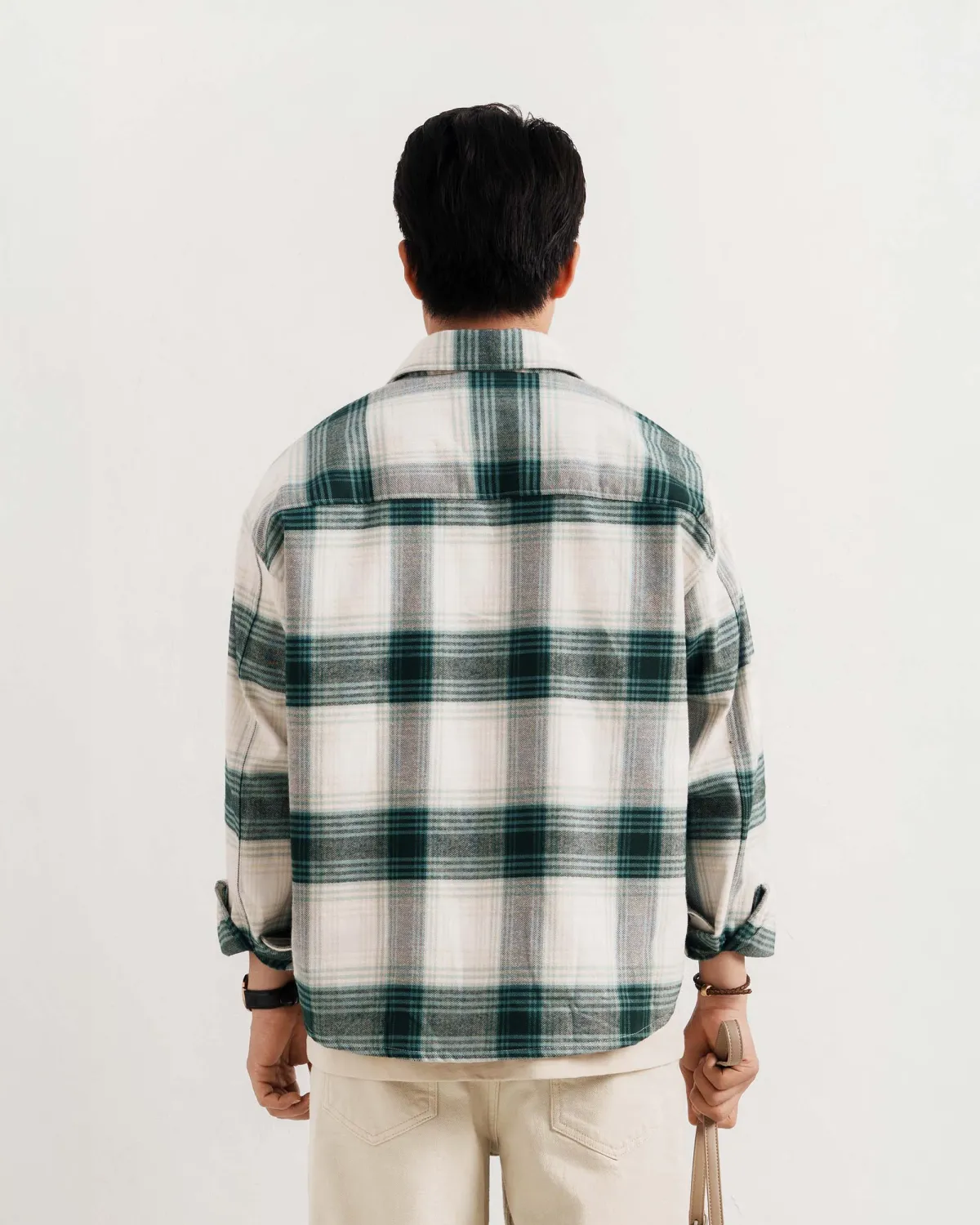 Áo sơ mi tay dài nam vải flannel Form Oversize - ROUTINE 10F25SHL002
