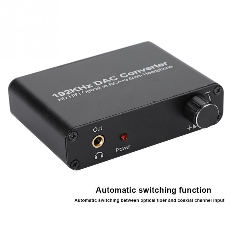 5.1 HD Digital Optical Coaxial Analog Converter 16-24 bit 192KHz Digital to Analog 5.1CH DAC Audio Decoder for PS3 for XBOX 360