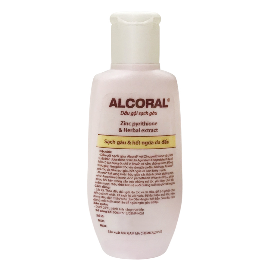 Dầu gội hỗ trợ trị gàu ALCORAL 60ml