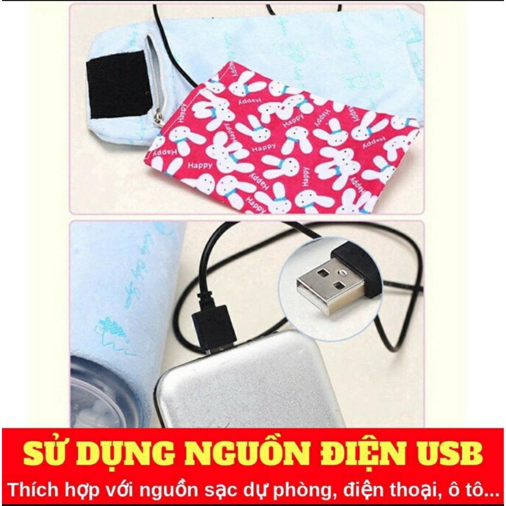 Túi giữ nhiệt bình sữa dây cắm Usb