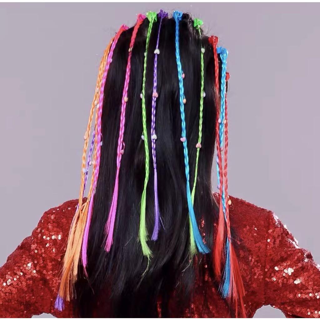 Sét 6 Kẹp Tóc Giả Đính Hoa Nhiều Màu Sắc Dễ Thương Cho Nữ