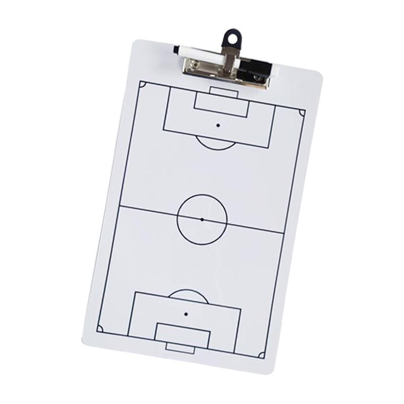 Double Sided Football Clipboard, Football , Portable Dried Erase Marker Soccer Coaches Clipboard for Competition Techniques