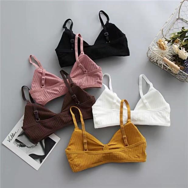 Áo Ngực Bra Nơ Xinh Có Mút Nâng Ngực Hàng Bán Shop Free size 40_58kg nha nàng tương đương size ngực 32-34-36