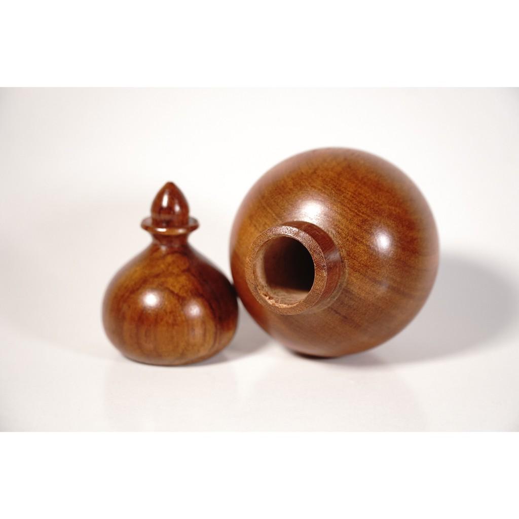 Ống tăm gỗ hương HỒ LÔ ống đựng tăm đẳng cấp nguyên khối - Cao 12cm
