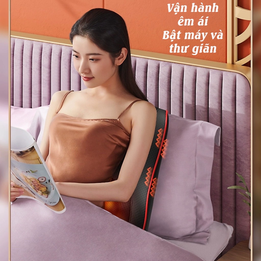 Máy Massage Bụng tan Mỡ, Đai Massage Đánh Tan Mỡ Bụng Cao Cấp Có Đèn Hồng Ngoại Tích Hợp Đá Nóng Hymalaya Giúp tan Mỡ