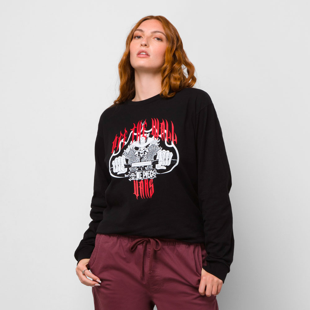 Áo Vans One Piece LS Tee VN00005WBLK
