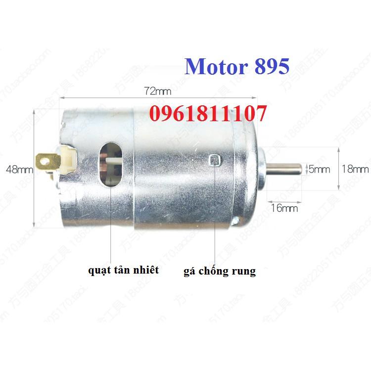 Motor 895 2 bạc đạn 368w 12v cốt 5mm