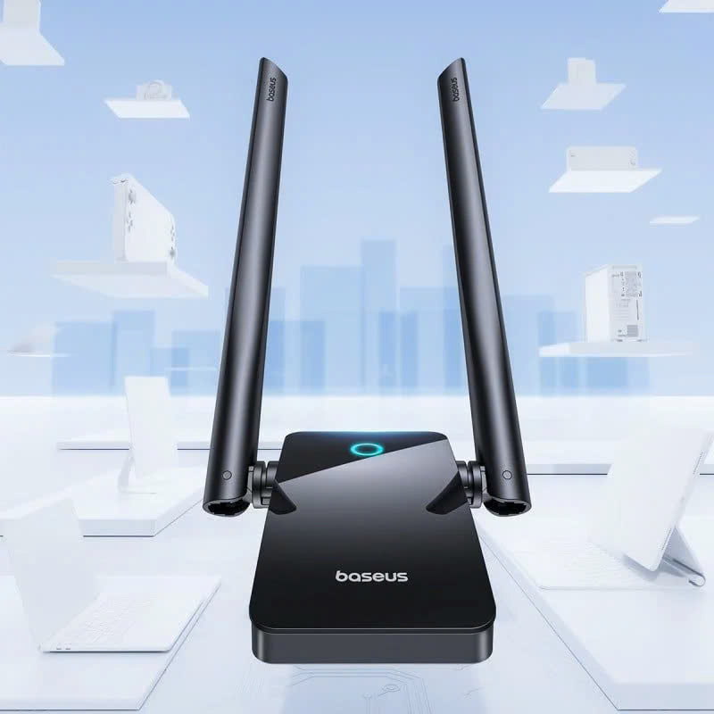 USB Wi-Fi 5/6 Baseus FastJoy Series WiFi Adapter (Ăng-ten ngoài) [ hàng chính hãng