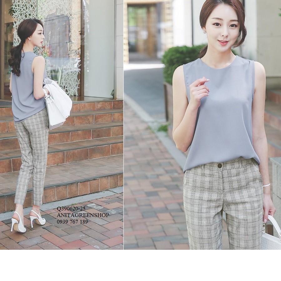 Q390620 ÁO KIỂU NỮ KHÔNG TAY