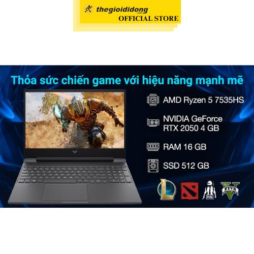 Laptop HP Gaming VICTUS 15 fb1022AX R5 7535HS/16GB/512GB/4GB RTX2050/144Hz/Win11 (94F19PA) - Hàng Chính Hãng