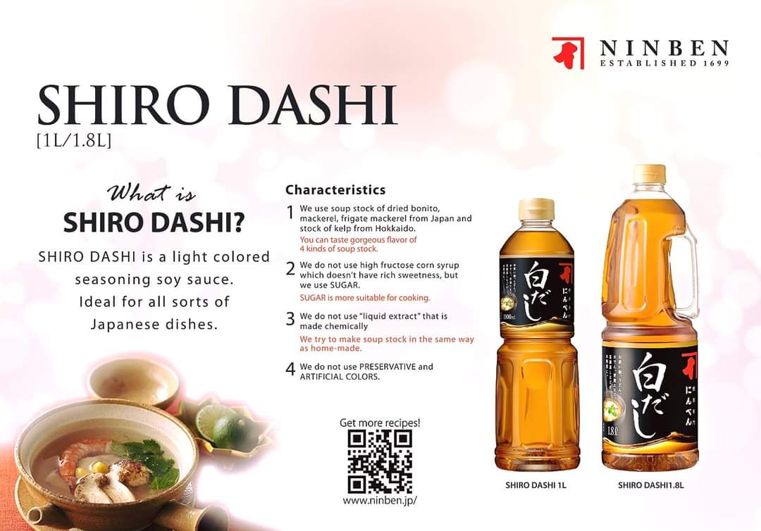 Nước Dùng Vị Cá Shirodashi 500ml