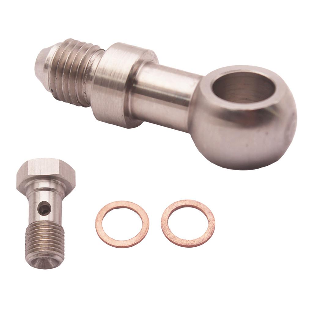 Turbo Oil Feed Banjo Fitting Kit M10x1.0 4AN,  Aluminium Alloy,