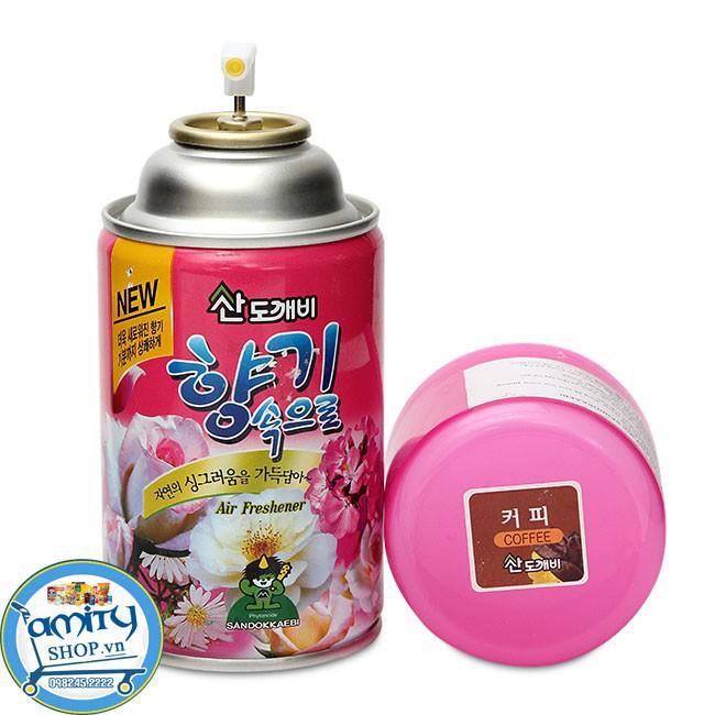 Bình Xịt Khử Mùi Ô Tô, Văn Phòng Hương Cafe Thơm Mát 300ml