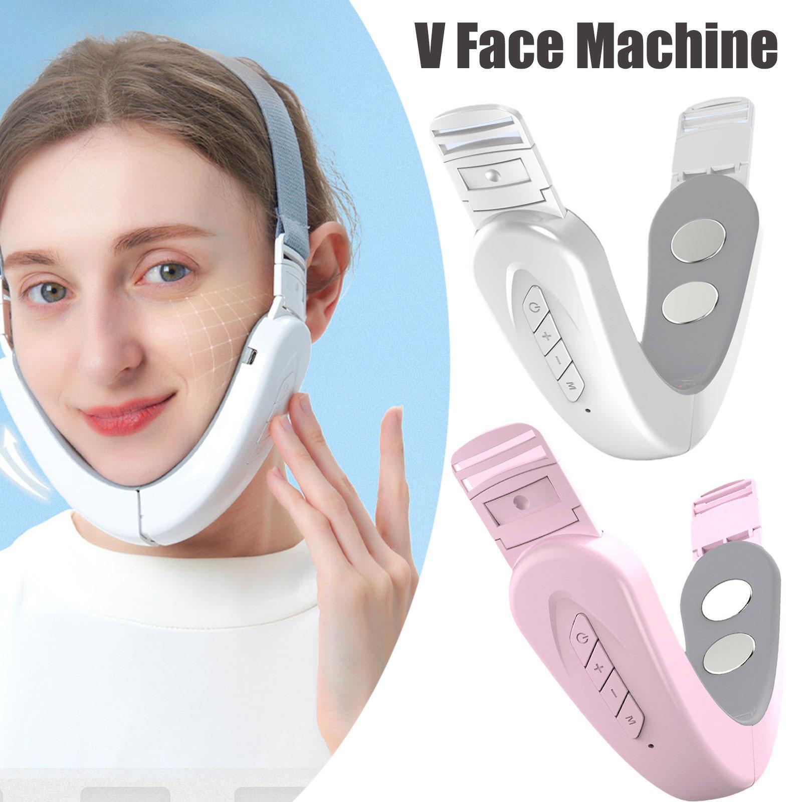 Thiết bị chăm sóc điều chỉnh Vline Face, xóa nọng LED Photon Therapy Face Massage