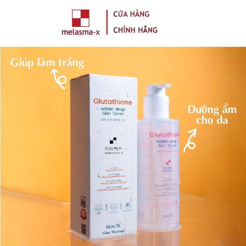 Toner Nước Hoa Hồng Dưỡng Ẩm Trắng Da Melasma X Glutathione Water Drop Skin Toner 260ml