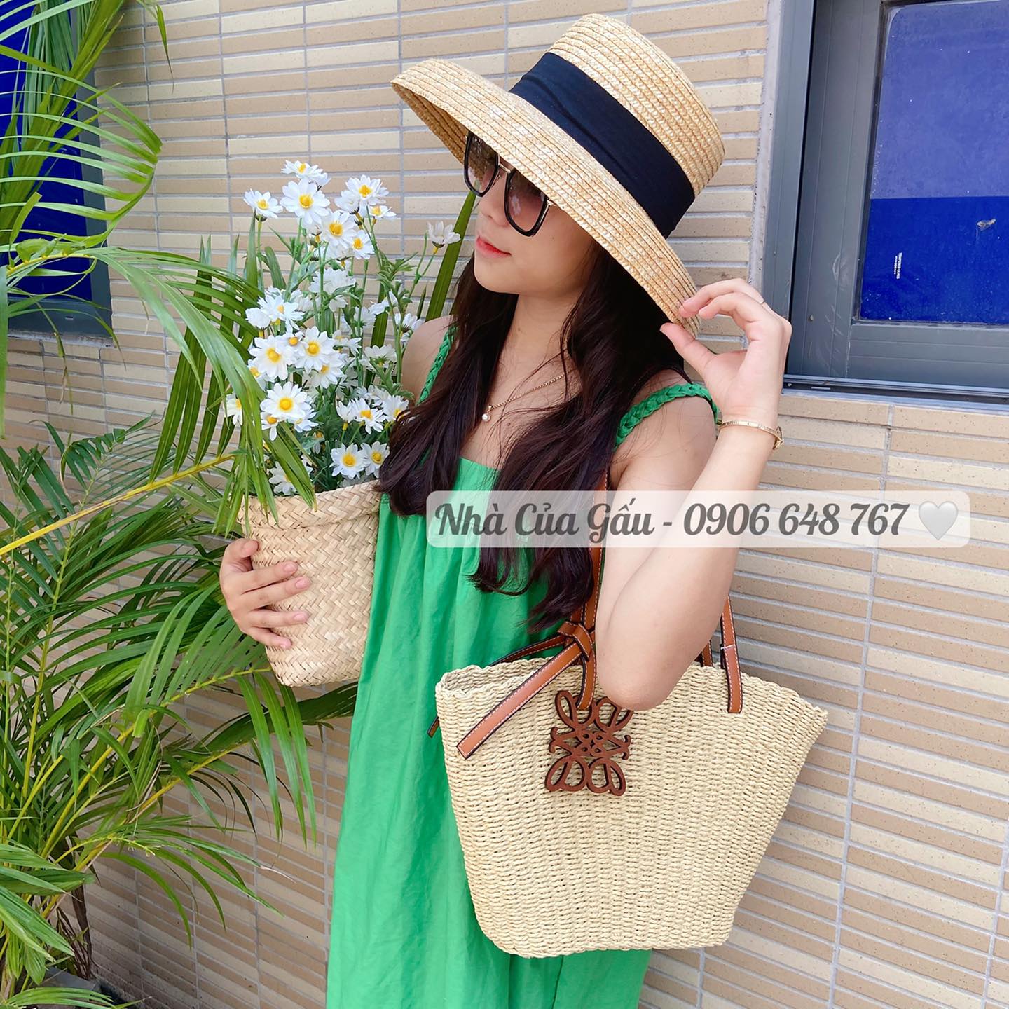 Túi cói đeo vai size to hàng hiếm đẹp cực luôn