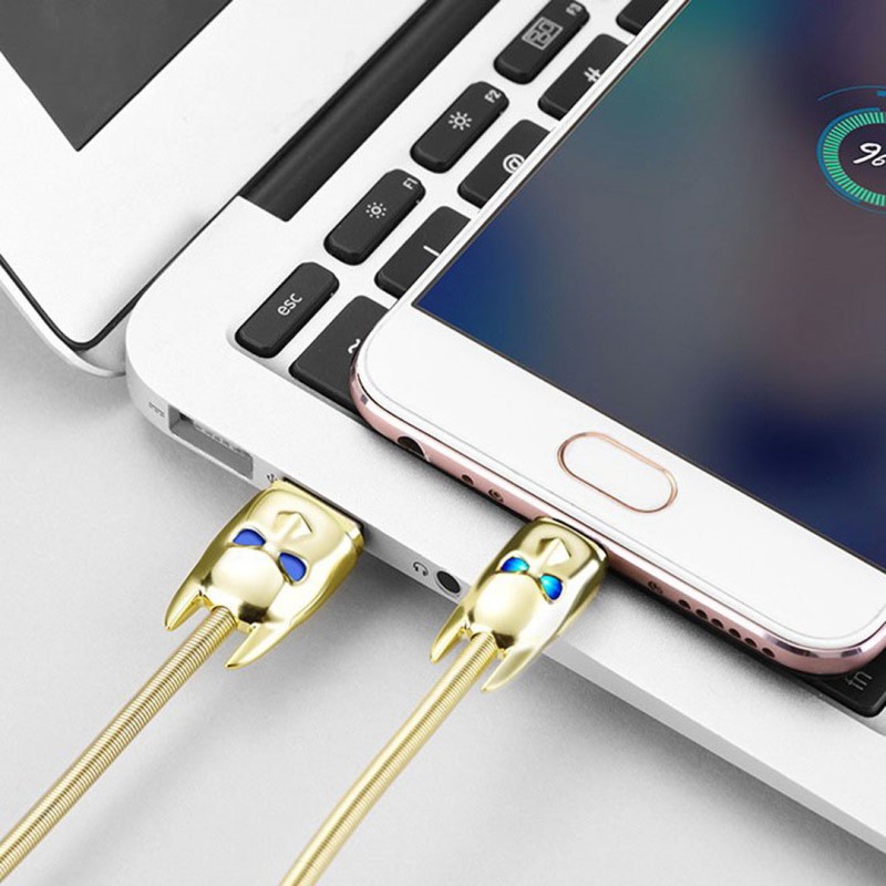 Cáp sạc Hoco hỗ trợ sạc nhanh 2.4A chuẩn Micro USB, dây sạc bọc lò xo inox siêu bền, hạn chế rối, dành cho Samsung, Huawei, Xiaomi, Oppo, Sony, U30 - Hàng chính hãng