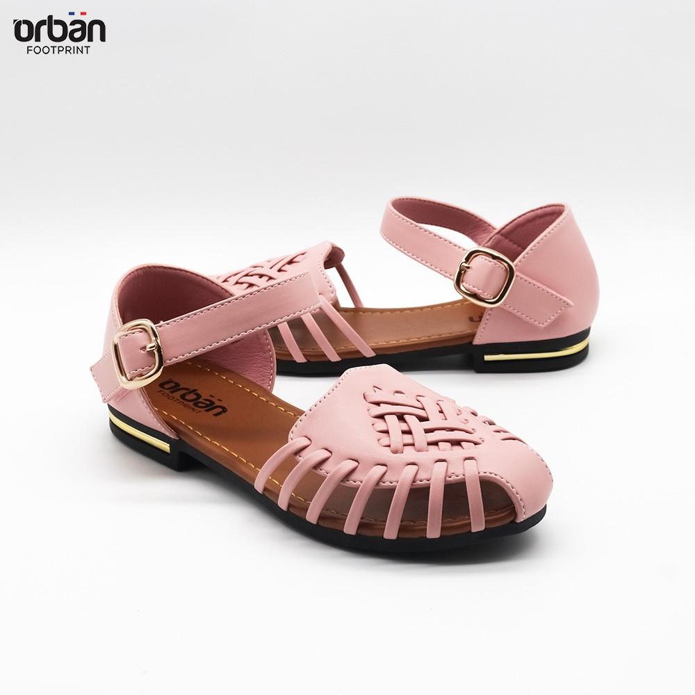 Dép sandal urban cao cấp cho bé SD2101 full màu đỏ-hồng-trắng