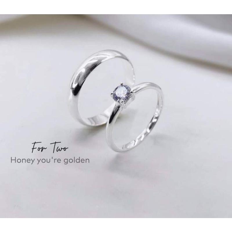 Nhẫn cặp Nhẫn đôi bạc cao cấp YN JEWELRY