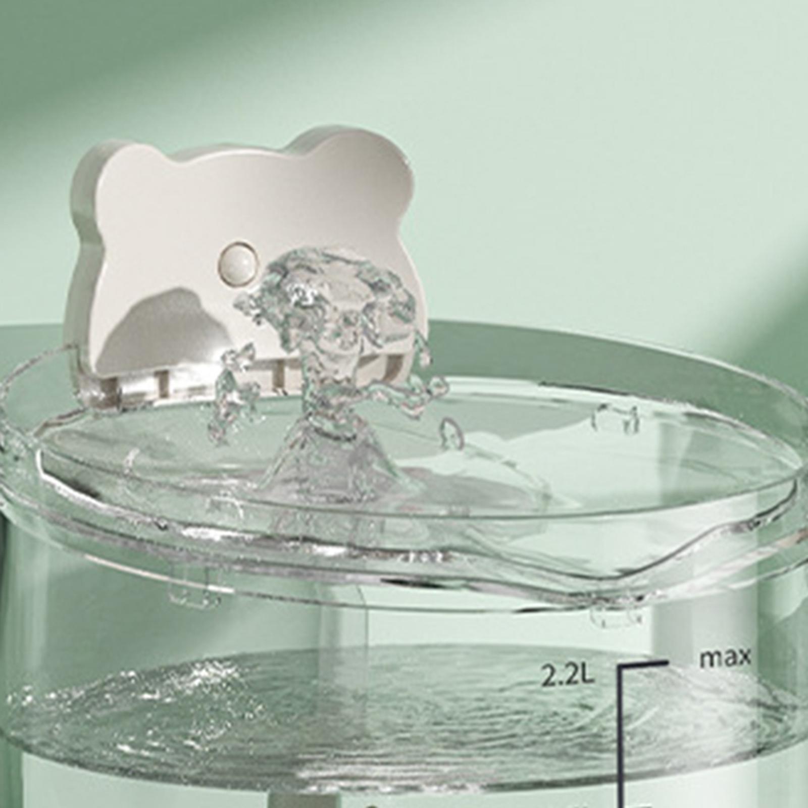 2.2L Automatic Cat Water Fountain Puppy Kitten Drinking Bowl Water Feeder