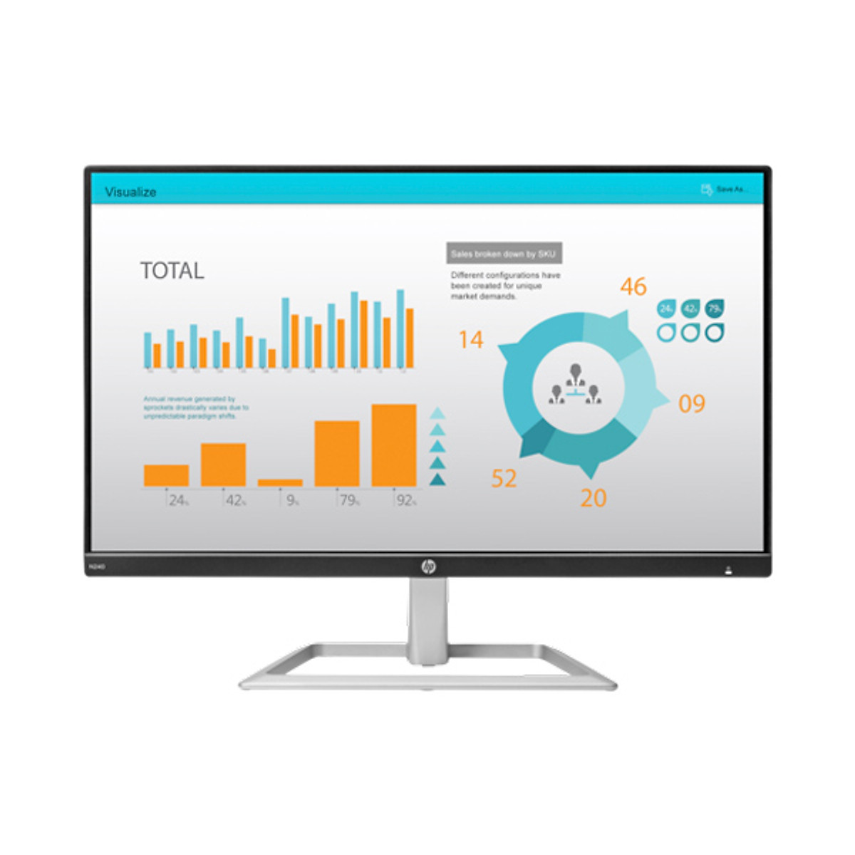 Màn hình HP N240 23.8inch IPS - Hàng chính hãng