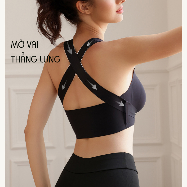 Áo Lót Nữ Chống Gù Cải Thiện Vóc Dáng Không Gọng Đệm Mỏng Không Lộ Vết B201