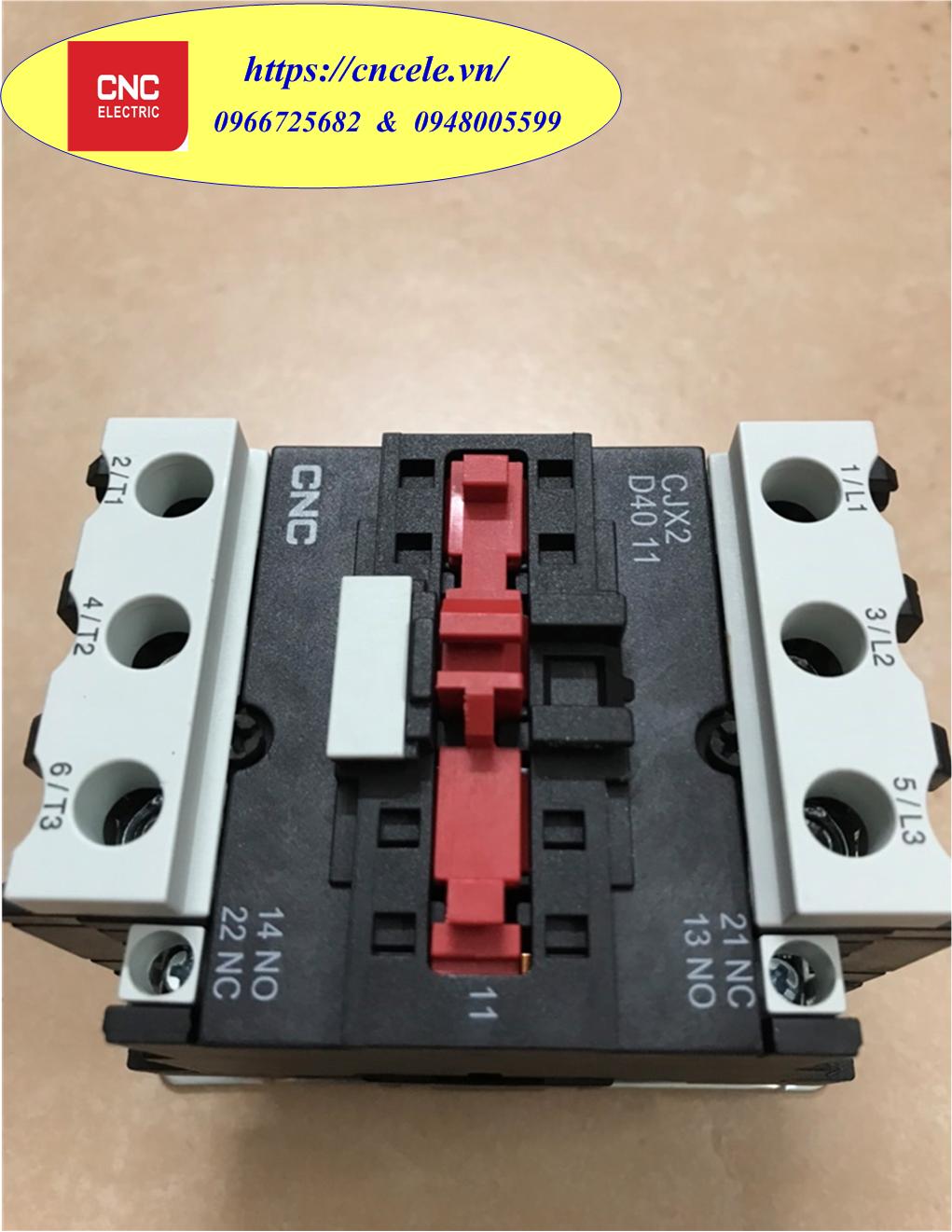 Khởi Động Từ CNC 3 Pha - 40A, CONTACTOR CNC 3P - 40A, Mã CJX2D-4010