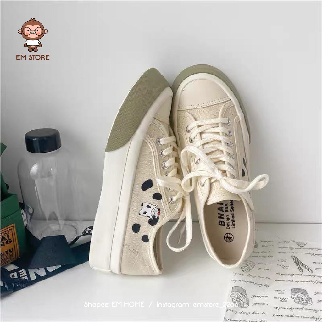 GIÀY SNEAKER COW| EM HOME | S0184