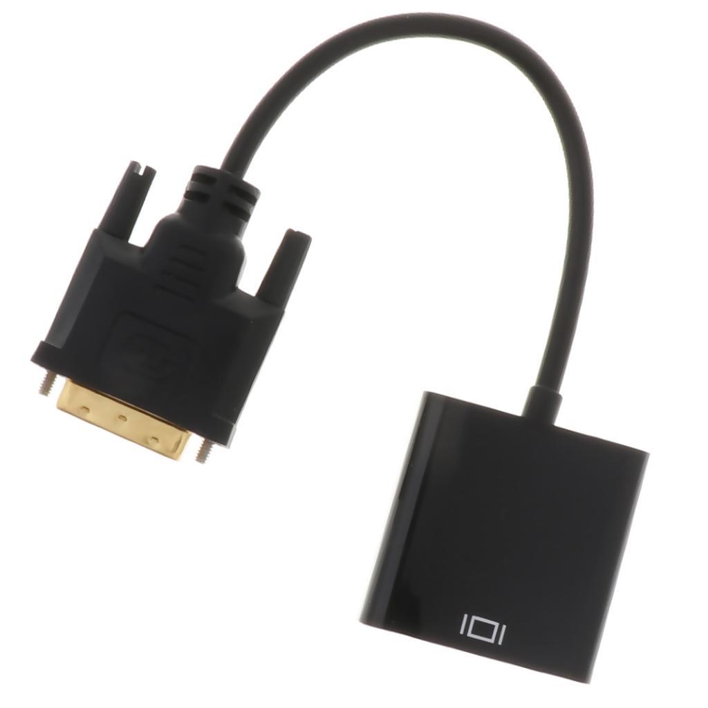 12cm 24+1 Pin DVI Male to Female VGA Adapter Cable for Computer Monitor