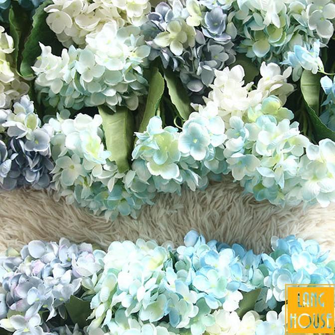 Hoa Giả Hoa Lụa - HOA CẨM TÚ CẦU ĐẠI PHONG CÁCH VINTAGE dài 46cm